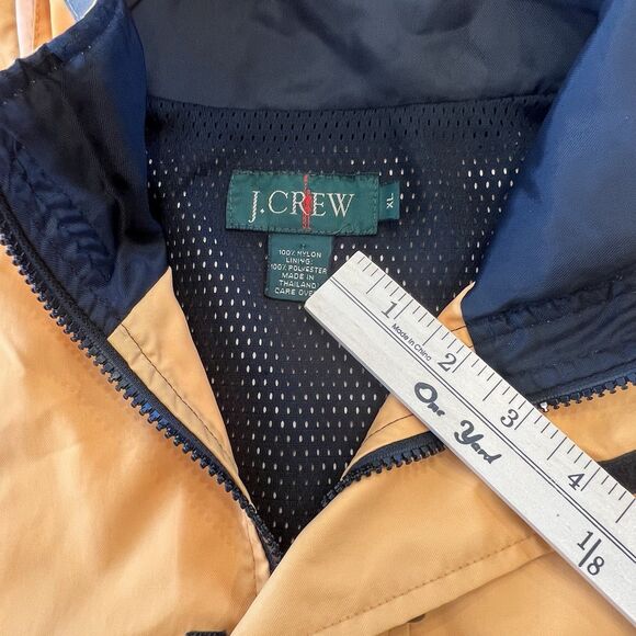 Vintage JCrew OAR Reflective Raincoat Size Xl Yellow - Picture 4 of 12
